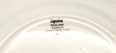 Lot #62 Lot of 8 Spode "Christmas Tree" Salad Plates