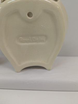 Royal Copley Rooster Chicken Ceramic Round Wall Planter Sconces