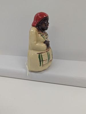 Mammy Aunt Jemima String Yarn Holder Black Americana Vintage Figure