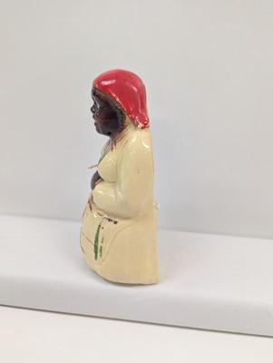 Mammy Aunt Jemima String Yarn Holder Black Americana Vintage Figure