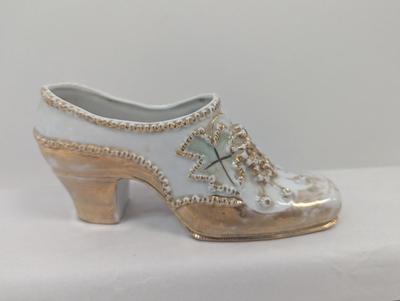Victorian Style Ceramic Shoe Stamped On The Bottom