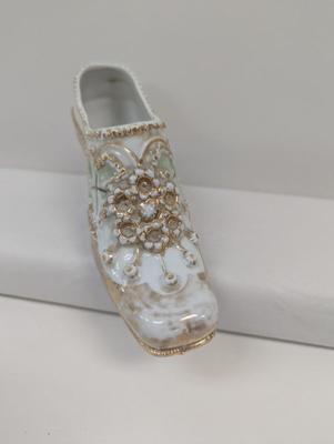 Victorian Style Ceramic Shoe Stamped On The Bottom