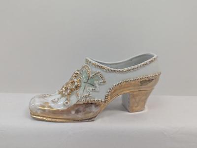 Victorian Style Ceramic Shoe Stamped On The Bottom