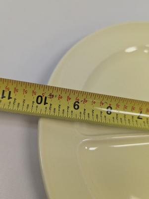4 Luray Pastels Grille Sectional Yellow Plates