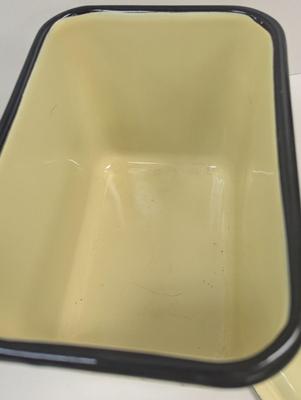Vintage Enamel Storage Boxes With Lids