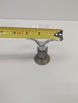 Glass & Silver Plate Bud Vase