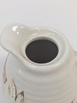 Vintage Beehive Bees Honey Jar With Spout Raised Design