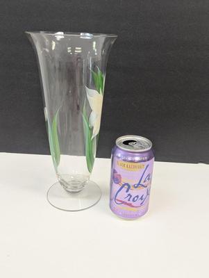 Hand Painted White Flower Vase
