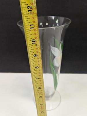 Hand Painted White Flower Vase
