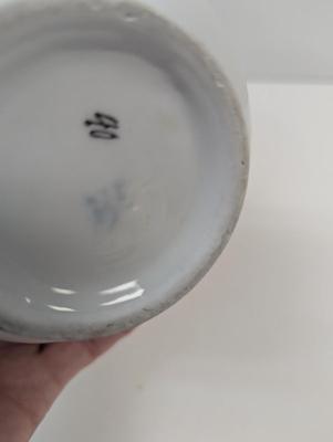 Porcelain/English Copper Luster Old Castle Creamer Pitchers