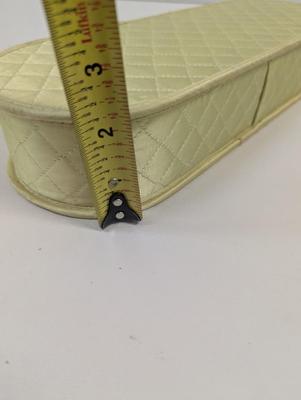 Kerk Guild Vintage Quilted Vanity Trinket Storage Box Fabric Makeup Container Glove Holder