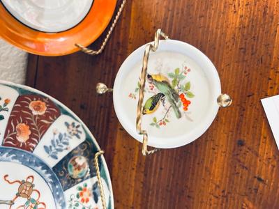 ASIAN BAMBOO WALL ART, COASTERS, AND HAND PAINTED CHINA