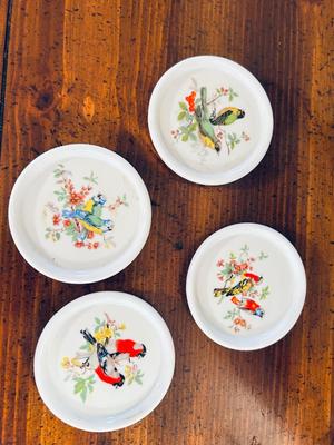 ASIAN BAMBOO WALL ART, COASTERS, AND HAND PAINTED CHINA