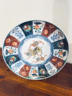 ASIAN BAMBOO WALL ART, COASTERS, AND HAND PAINTED CHINA