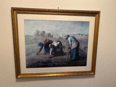 1857 PRINT OF “THE GLEANERS” BY ARTIST JEAN-FRANCOIS MILLET