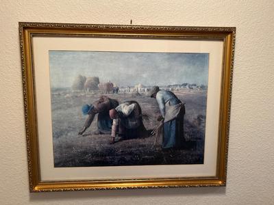1857 PRINT OF “THE GLEANERS” BY ARTIST JEAN-FRANCOIS MILLET