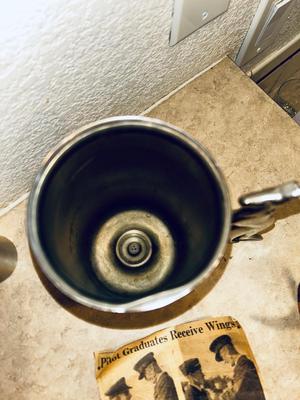 1940’S AUSTRALIAN ARTILLERY SHELL CASING REPURPOSED MUG PRESENTED TO SOLDIER, COLLECTIBLE PLATE, AND MORE!