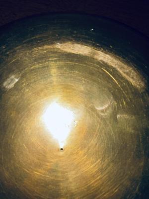 TOBACCO THEMED BRASS, A SPITTOON AND RATHER LARGE ASH TRAY? (MAYBE)