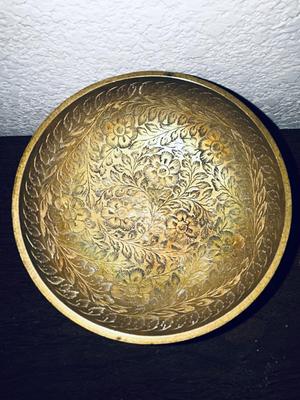 PRETTY HAND ETCHED BRASS FROM INDIA