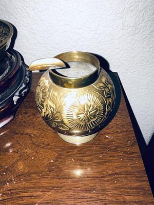 PRETTY HAND ETCHED BRASS FROM INDIA