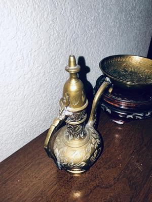 PRETTY HAND ETCHED BRASS FROM INDIA