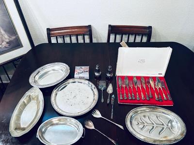 SILVER PLATED DINNER SERVICE ITEMS