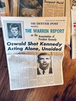 NEWS PAPER'S FEATURING HISTORICAL EVENTS
