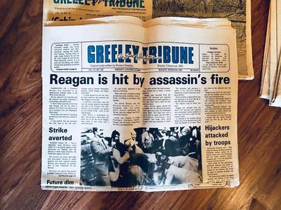 NEWS PAPER'S FEATURING HISTORICAL EVENTS