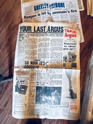 NEWS PAPER'S FEATURING HISTORICAL EVENTS