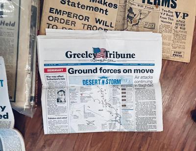 NEWS PAPER'S FEATURING HISTORICAL EVENTS