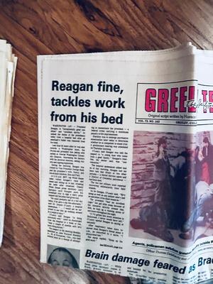 NEWS PAPER'S FEATURING HISTORICAL EVENTS