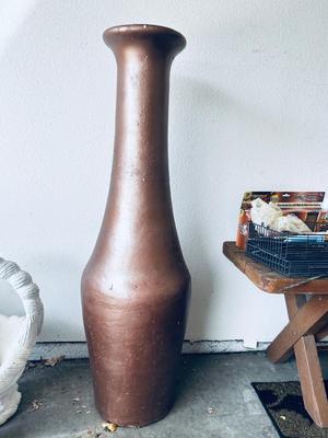 41 ” TALL VASE, PLANTERS AND DECORATIVE ROCKS