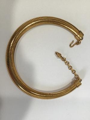Gold Tone Collar Necklace