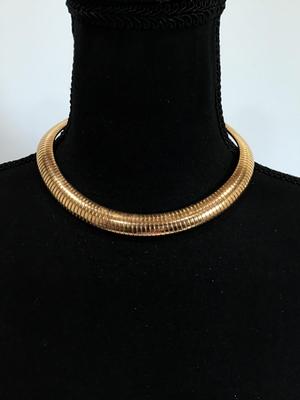 Gold Tone Collar Necklace