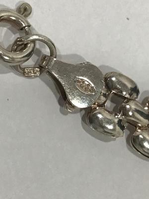 925 Sterling Panther Link 18 inch Necklace