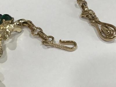 Vintage Coro Blue and Green Rhinestone Collar Necklace Excellent