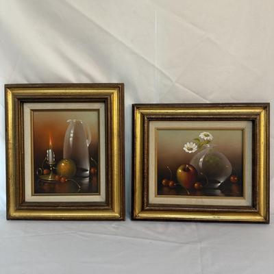 Three Still Life Paintings by Wallace (K-HS)