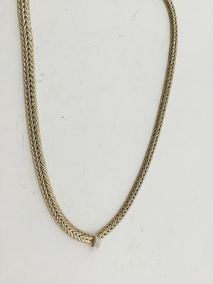 Vintage unmarked gold tone fashion necklace
