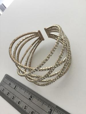 Gold tone cuff bracelet