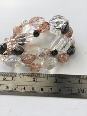Beautiful three layer stretchy fashion bracelet