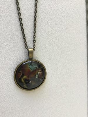 Fashion necklace with picture art pendant