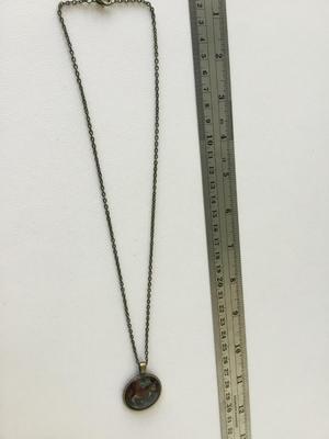 Fashion necklace with picture art pendant