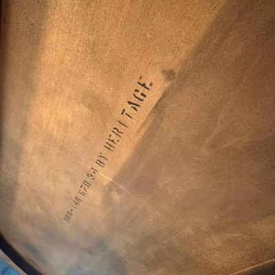 Heritage Scalloped Oval Wood Coffee Table (LR-HS)