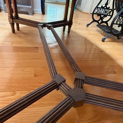 Heritage Scalloped Oval Wood Coffee Table (LR-HS)