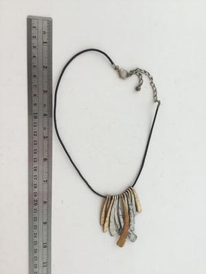 Unmarked statement rusty necklace