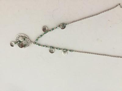 Shell green fashion necklace