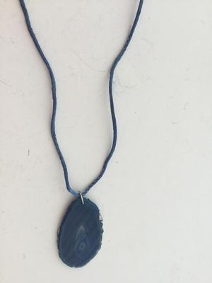 Blue fashion stone type necklace