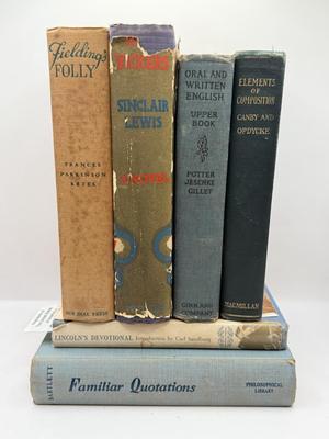 LOT 74K: Antique & Vintage Books: 1957 Lincoln’s Devotional, 1958 Familiar Quotations, 1919 Elements of Composition & More