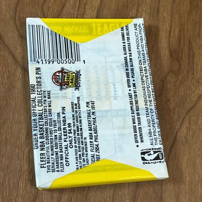 LOT 161K: Five Full Boxes of Sealed 1990 Fleer Basketball Cards