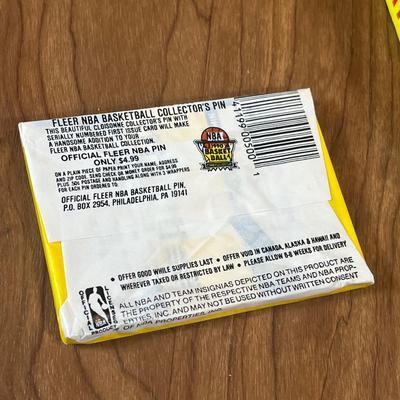 LOT 164K: Four Boxes of Sealed 1990 Fleer Basketball Cards